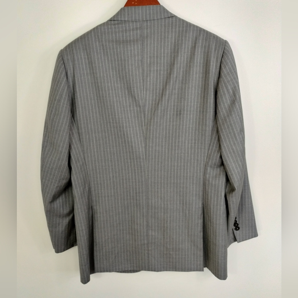 Isaia Napoli Chalk Stripes Men’s Blazer Size 42R - Picture 12 of 13